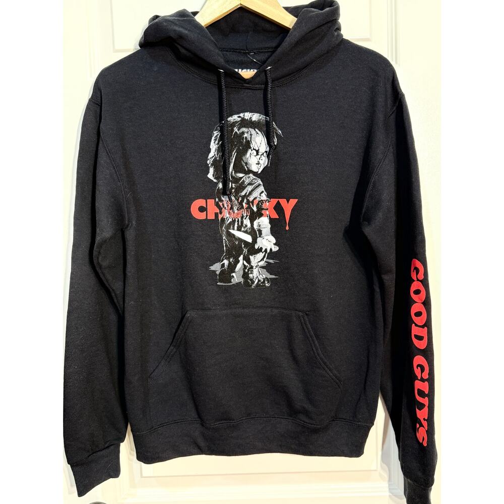 Chucky Good Guys Black Hoodie Sweatshirt, Unisex Size S, NWT